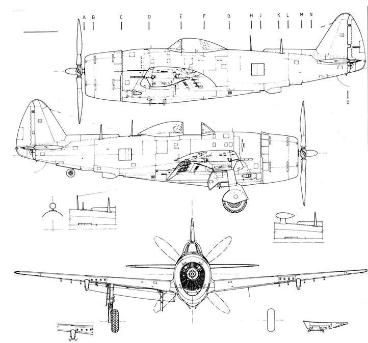 Р-47 «Thunderbolt» Тяжелый истребитель США - pic_180.jpg