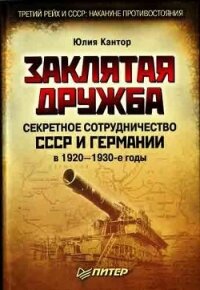 Заклятая дружба. Секретное сотрудничество СССР и Германии в 1920-1930-е годы - Кантор Юлия