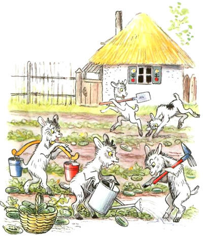 Прилежные козлята (рис. Сутеева) - i_012.jpg